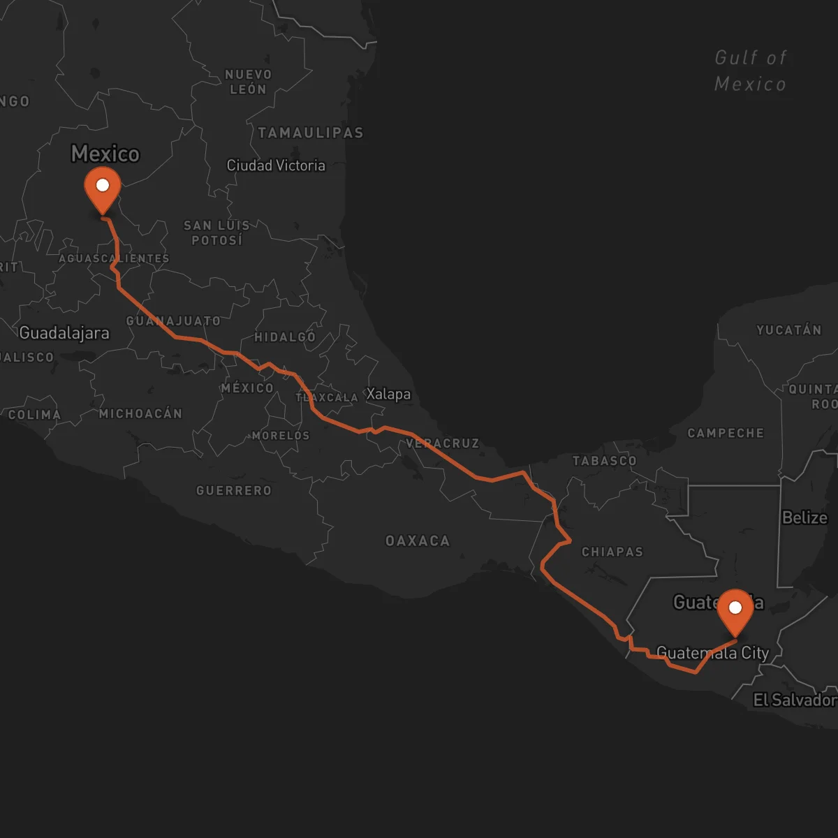 Ruta Guastatoya - Zacatecas