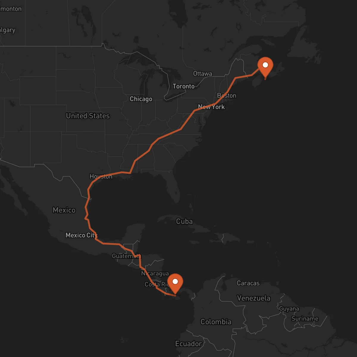 Ruta Santiago de Veraguas - Halifax