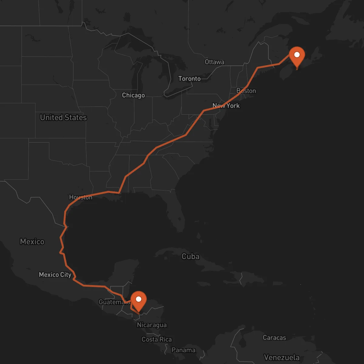 Ruta Yuscarán - Halifax