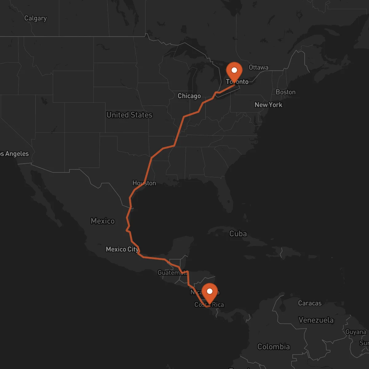Ruta Heredia - Hamilton