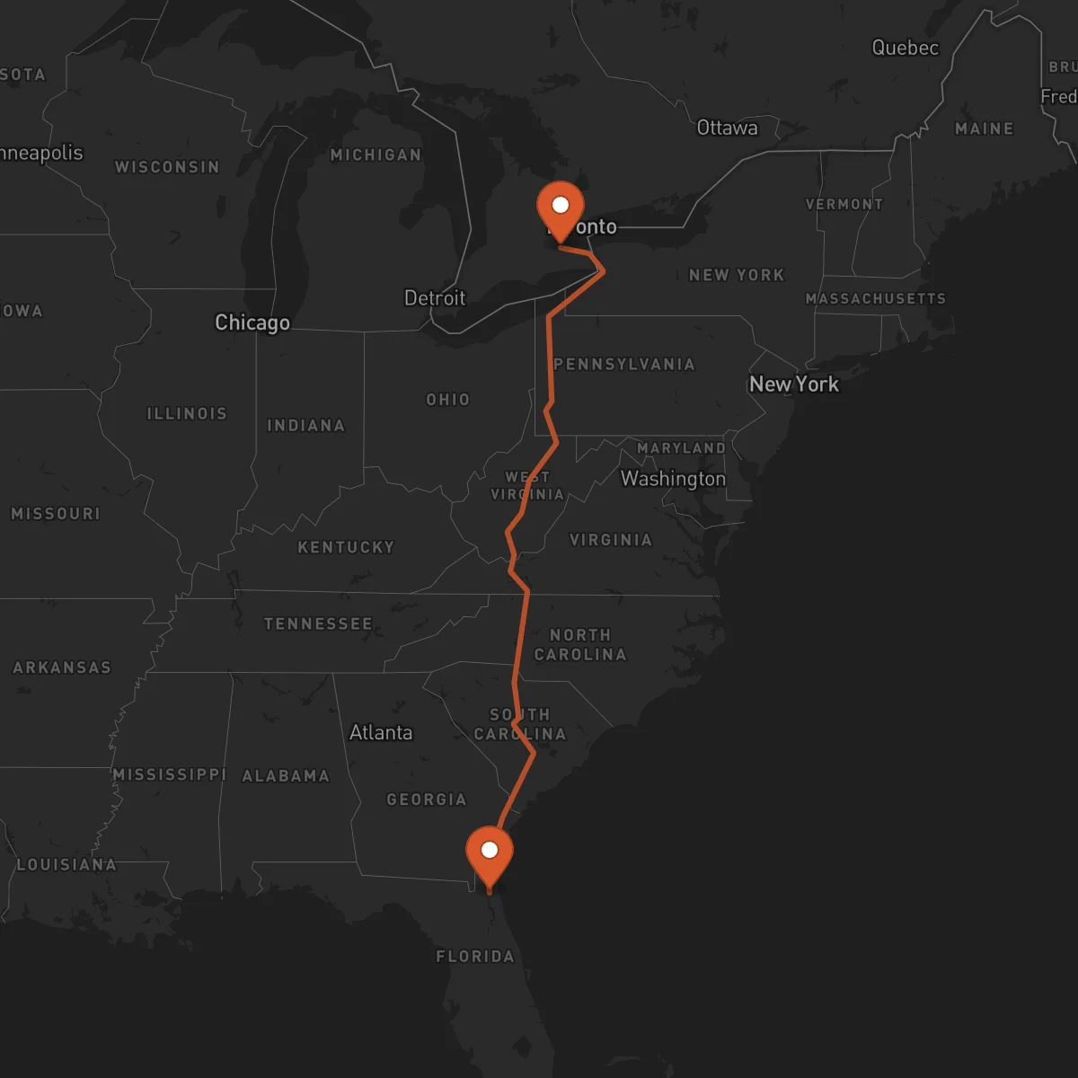 Ruta Hamilton - Jacksonville