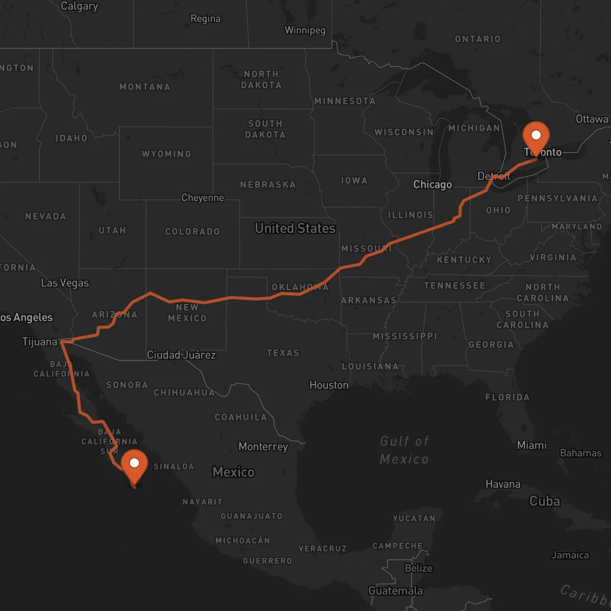 Ruta Los Cabos - Hamilton