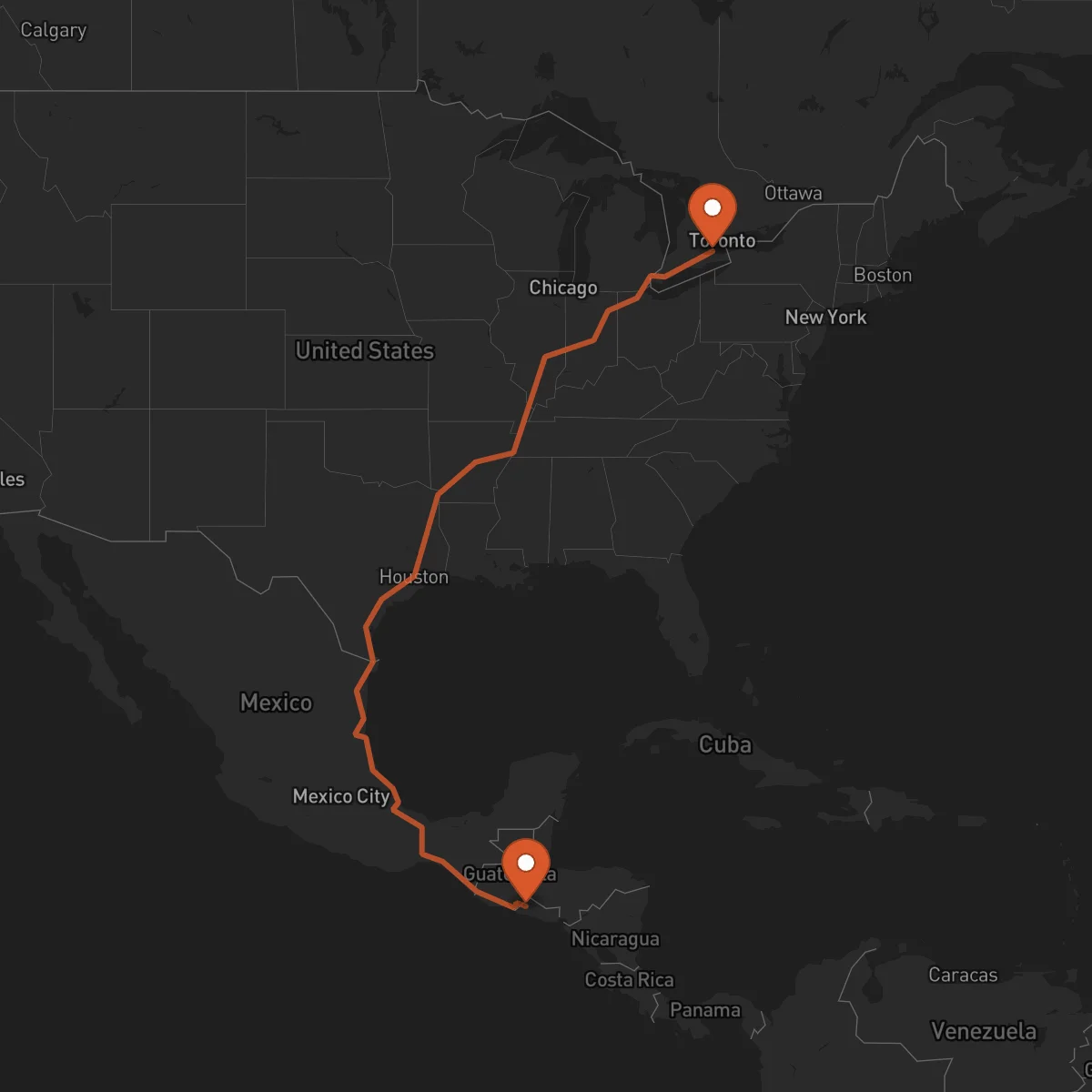 Ruta Santa Ana - Hamilton