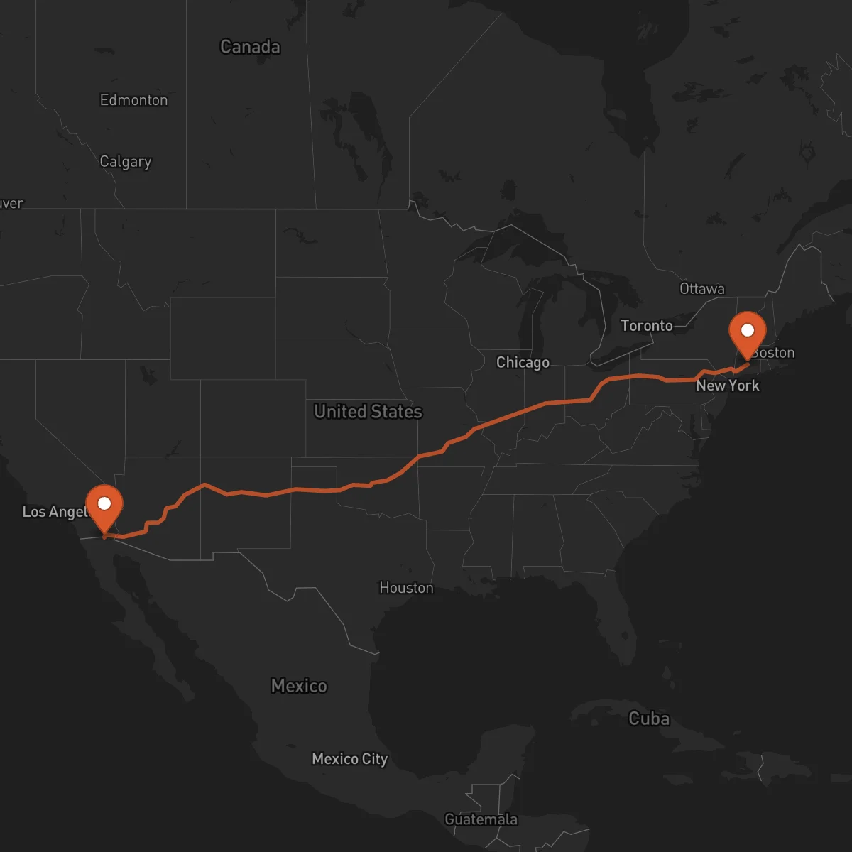 Ruta Mexicali - Hartford