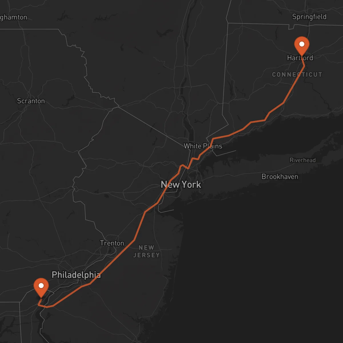 Ruta Hartford - Wilmington