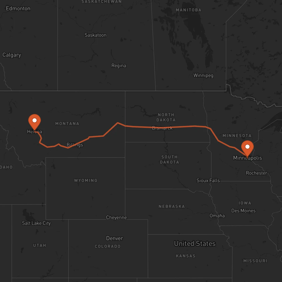 Ruta Helena - Minneapolis