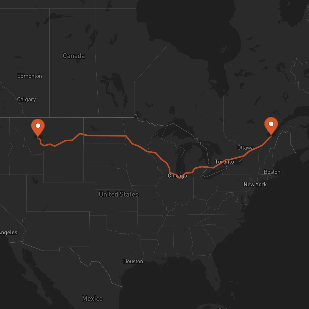 Ruta Helena - Quebec City
