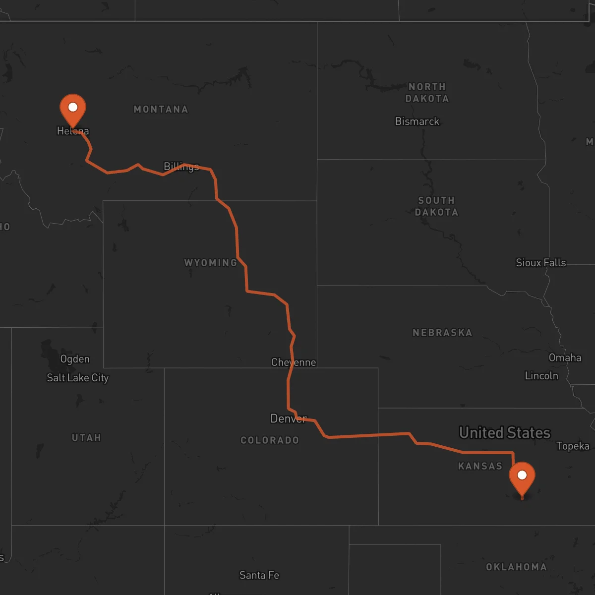 Ruta Wichita - Helena