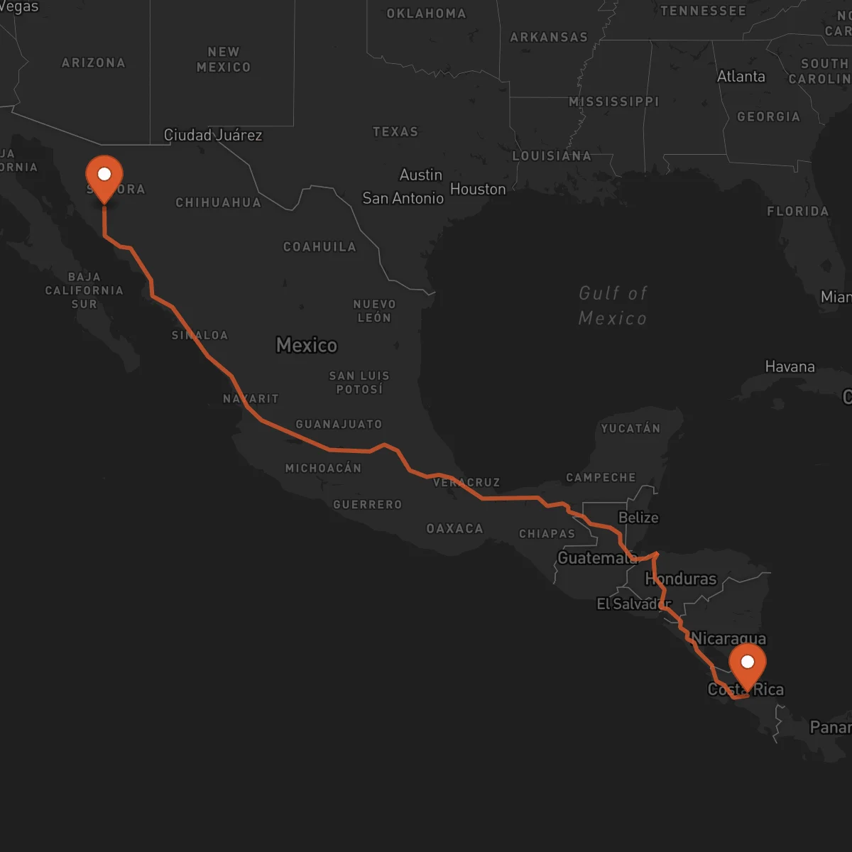 Ruta Heredia - Hermosillo
