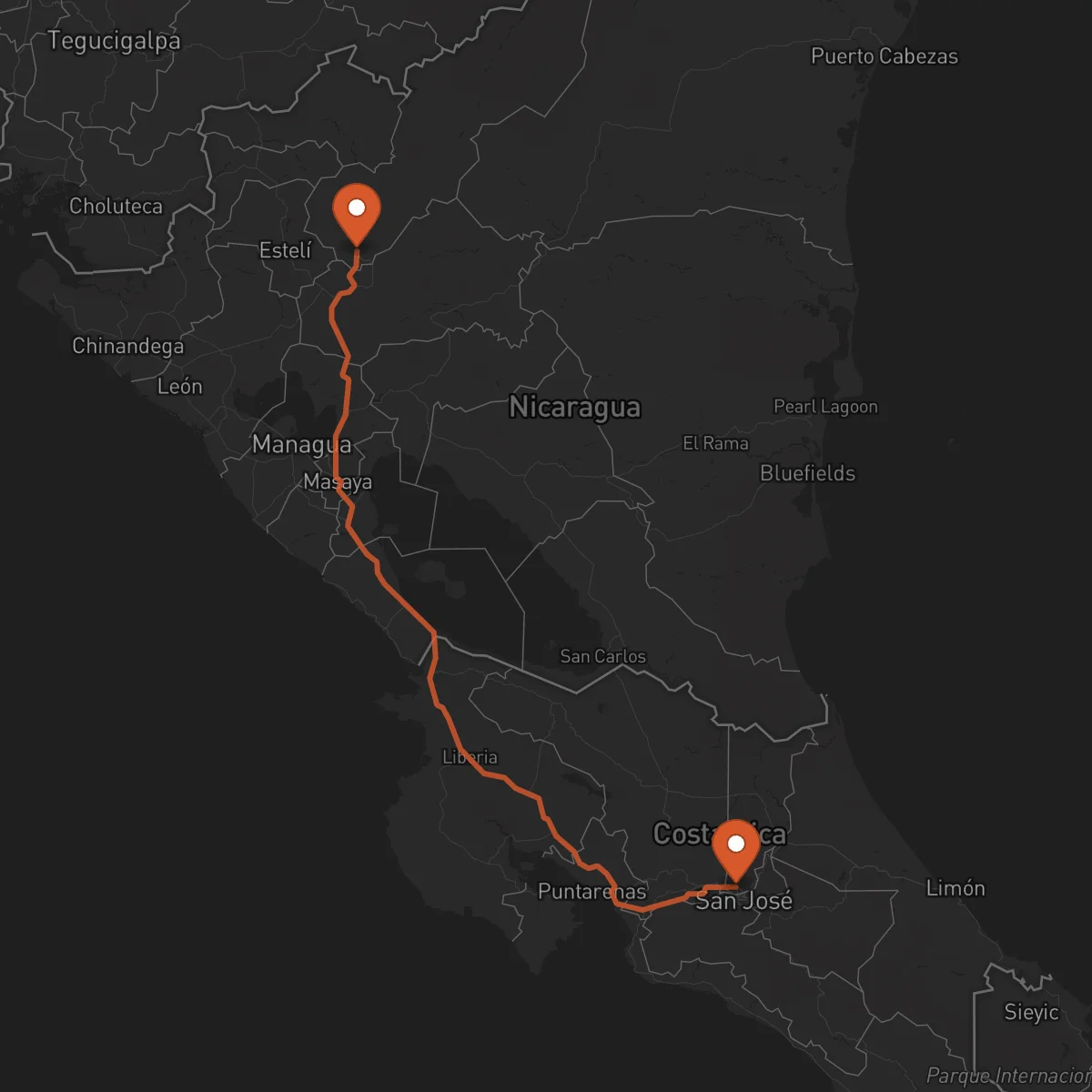 Ruta Jinotega - Heredia