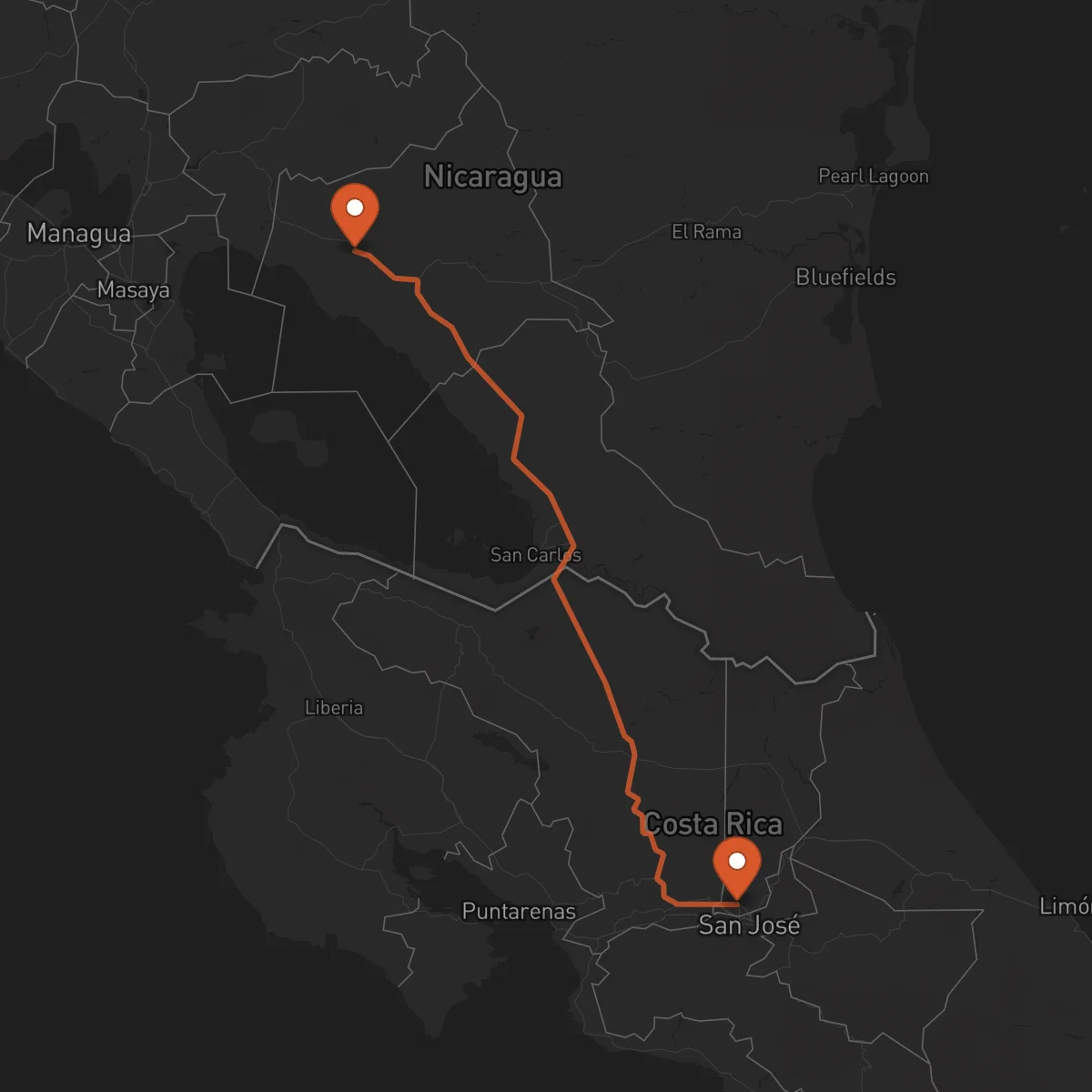 Ruta Juigalpa - Heredia