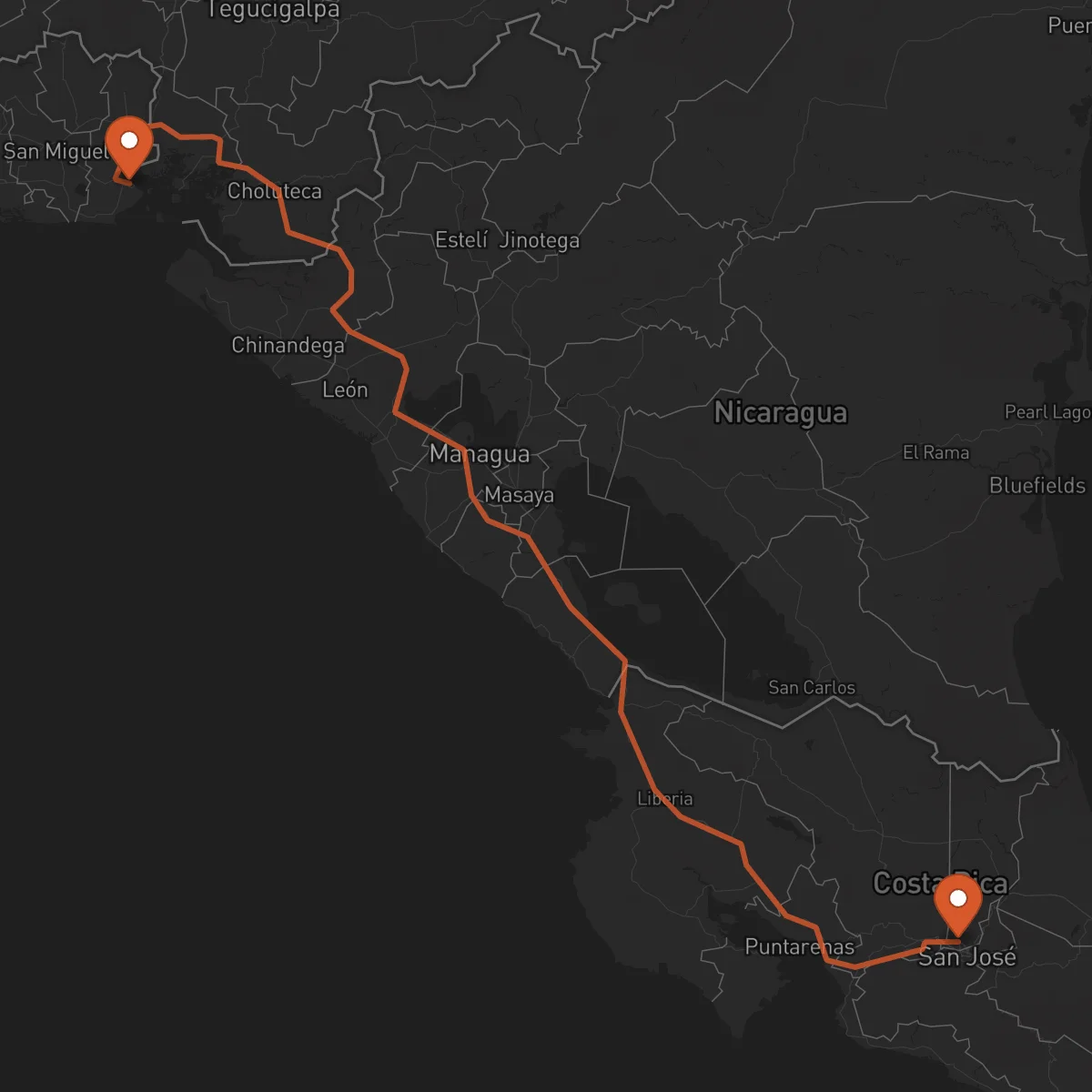 Ruta La Unión - Heredia