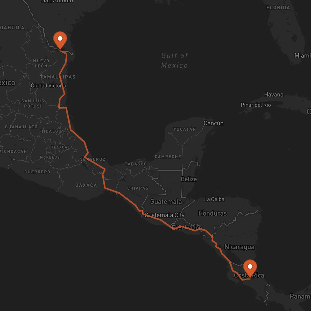 Ruta Reynosa - Heredia