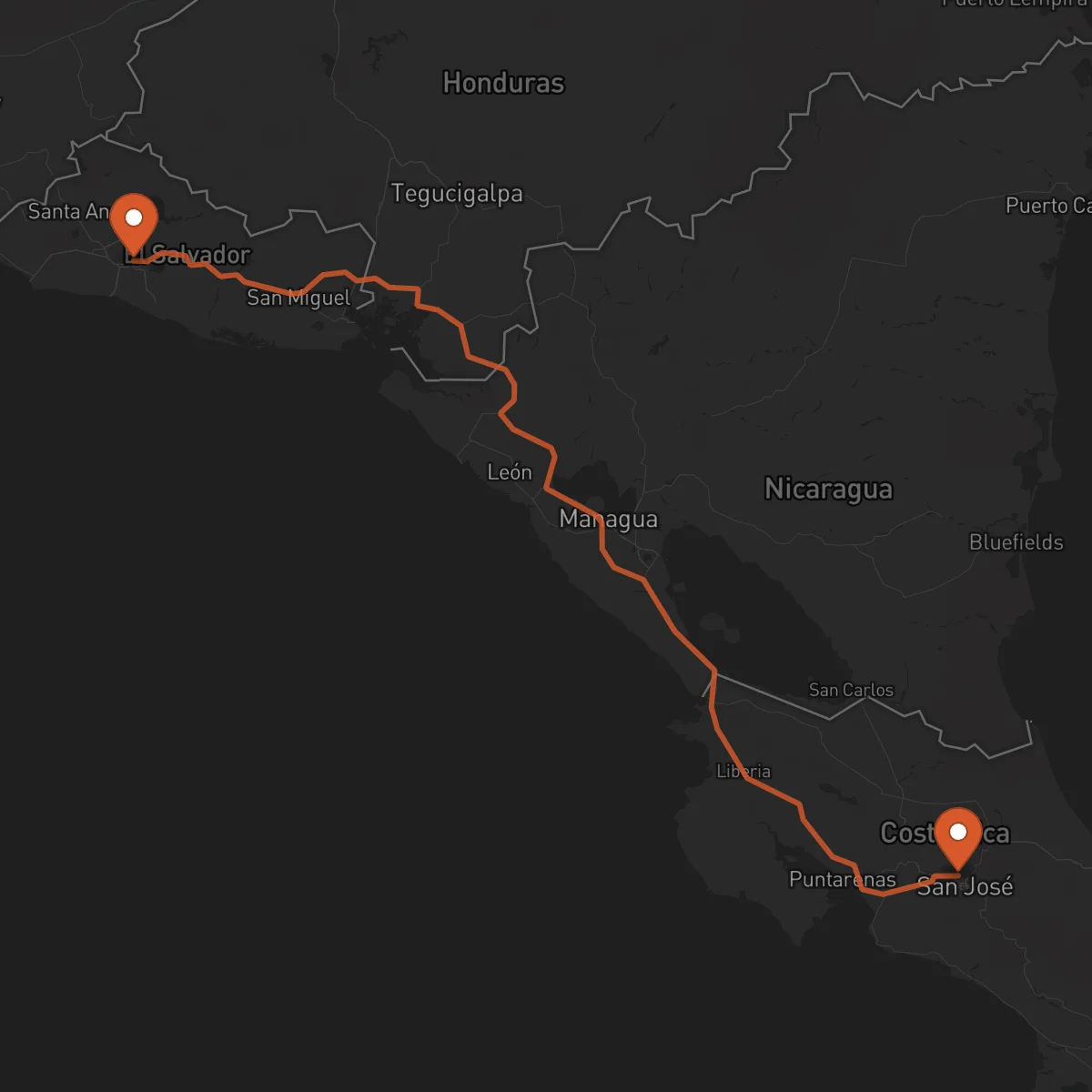 Ruta San Salvador - Heredia