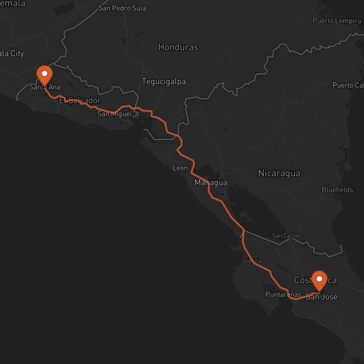Ruta Santa Ana - Heredia