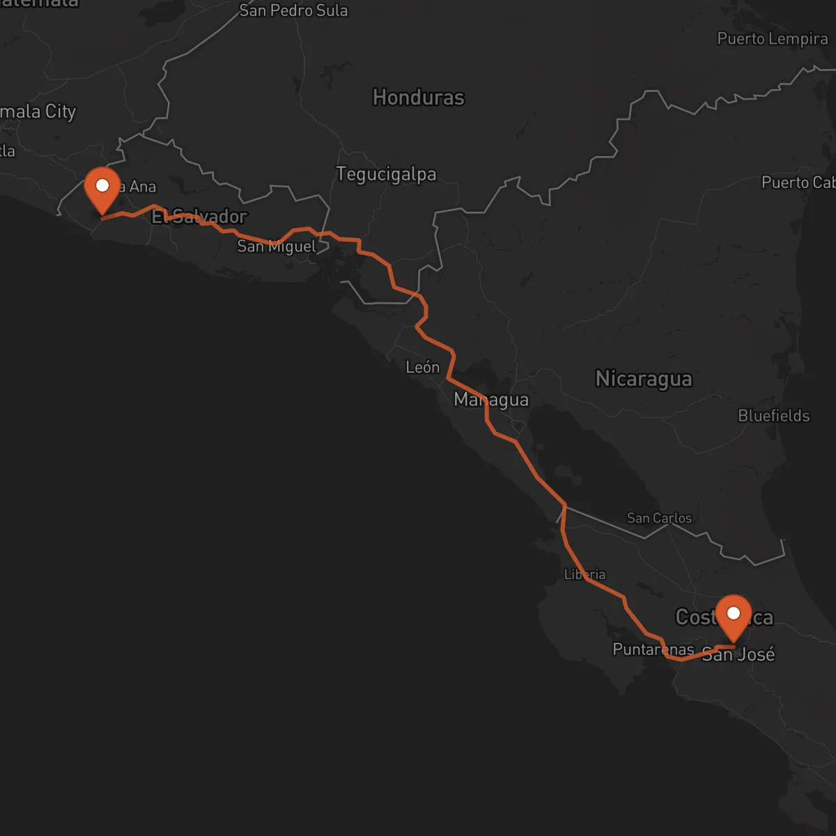 Ruta Heredia - Sonsonate