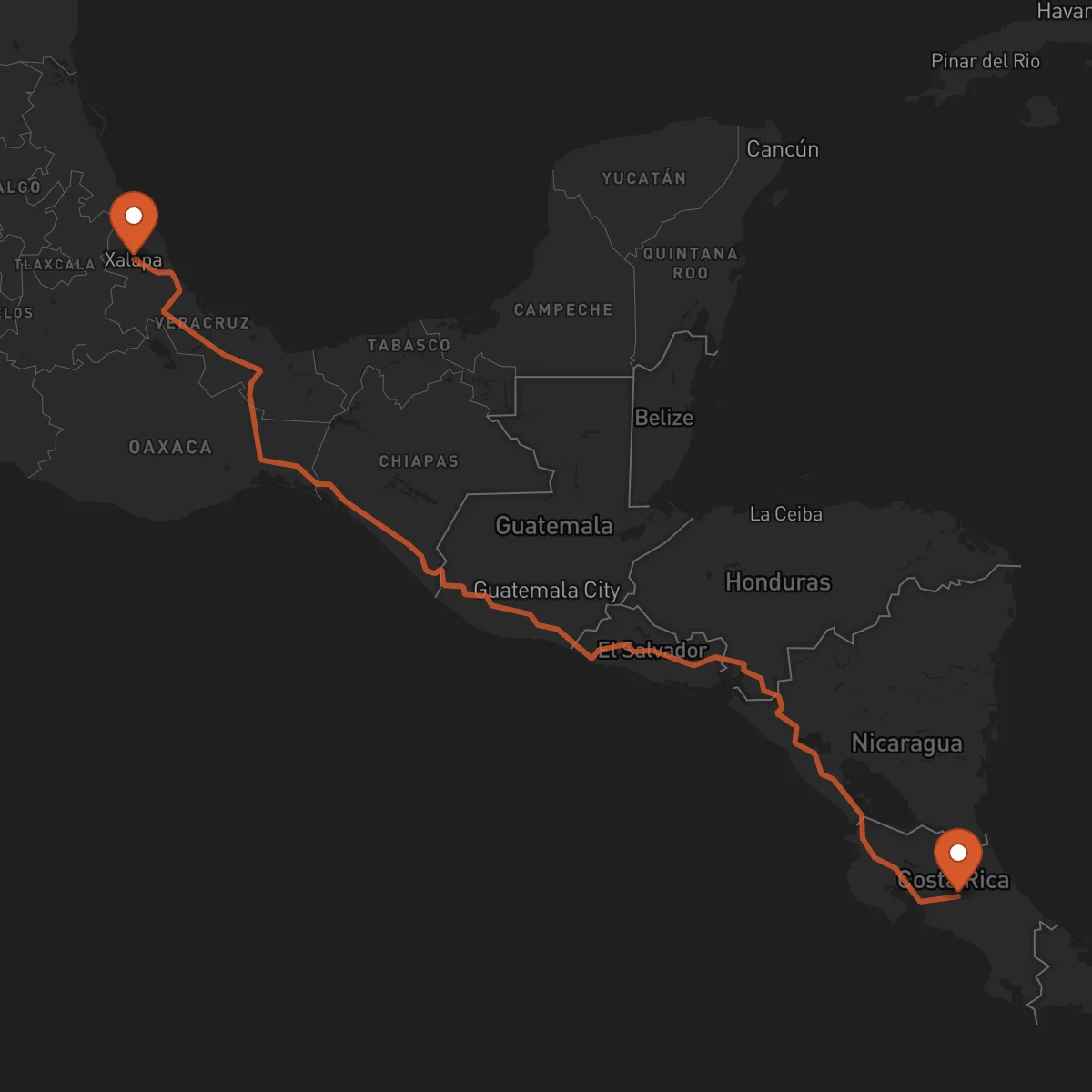 Ruta Heredia - Xalapa
