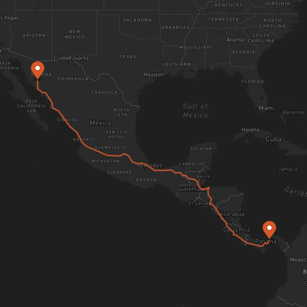 Ruta Hermosillo - La Chorrera