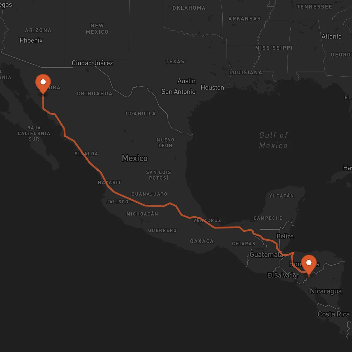 Ruta Hermosillo - Ocotal