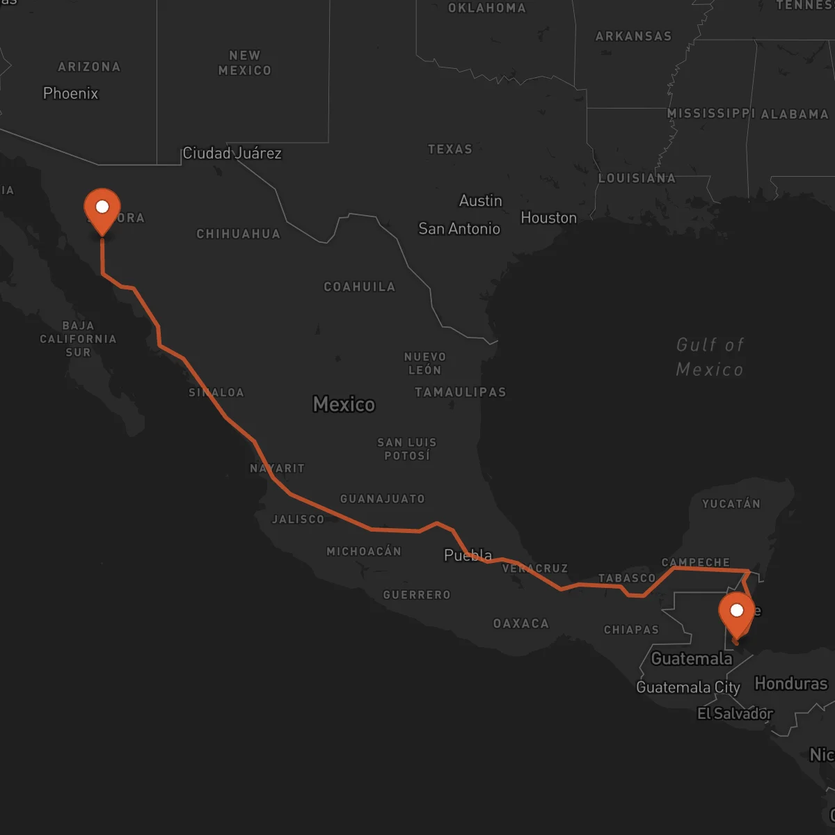 Ruta Hermosillo - Punta Gorda