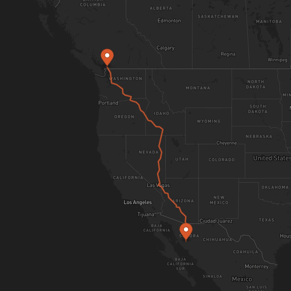 Ruta Hermosillo - Surrey