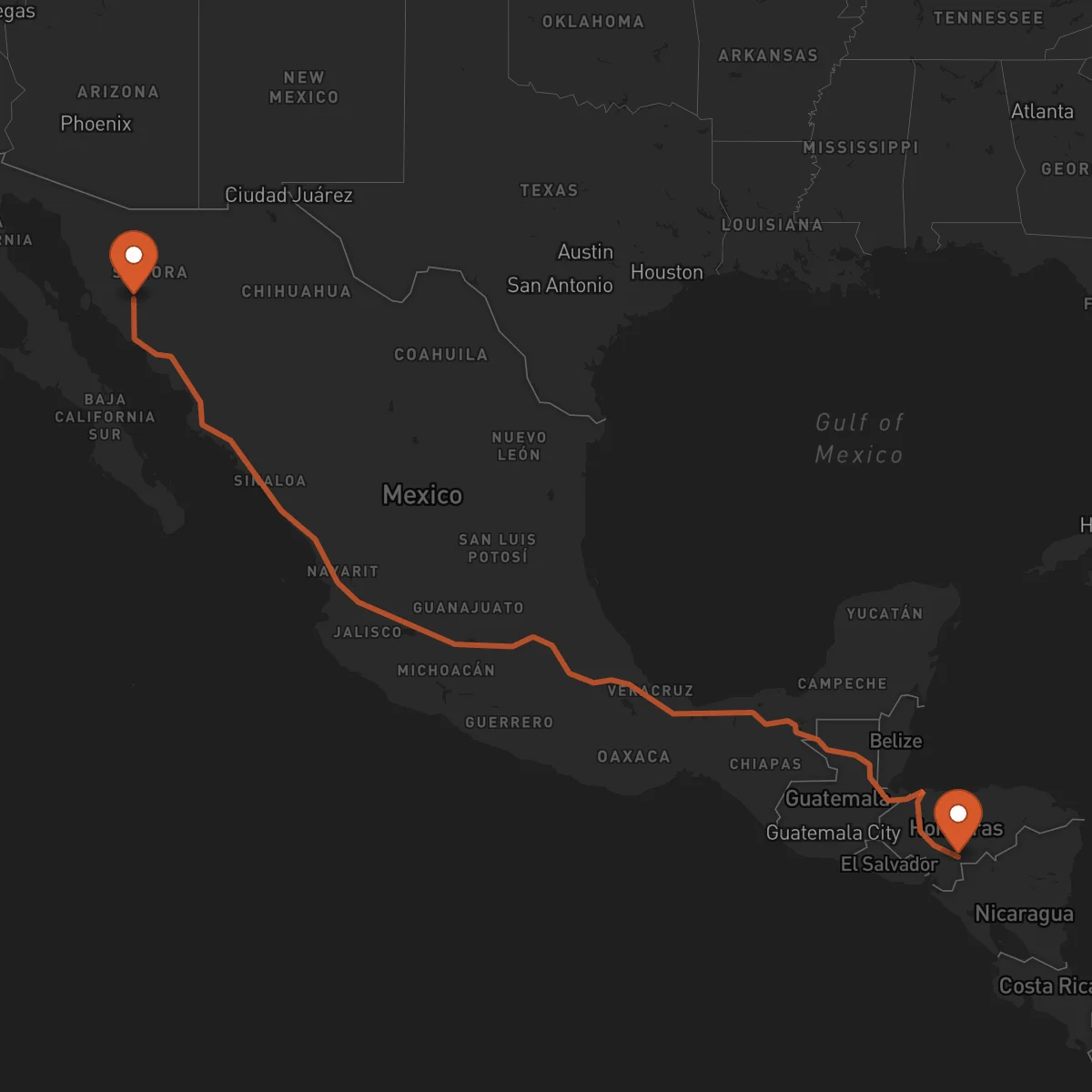 Ruta Hermosillo - Yuscarán