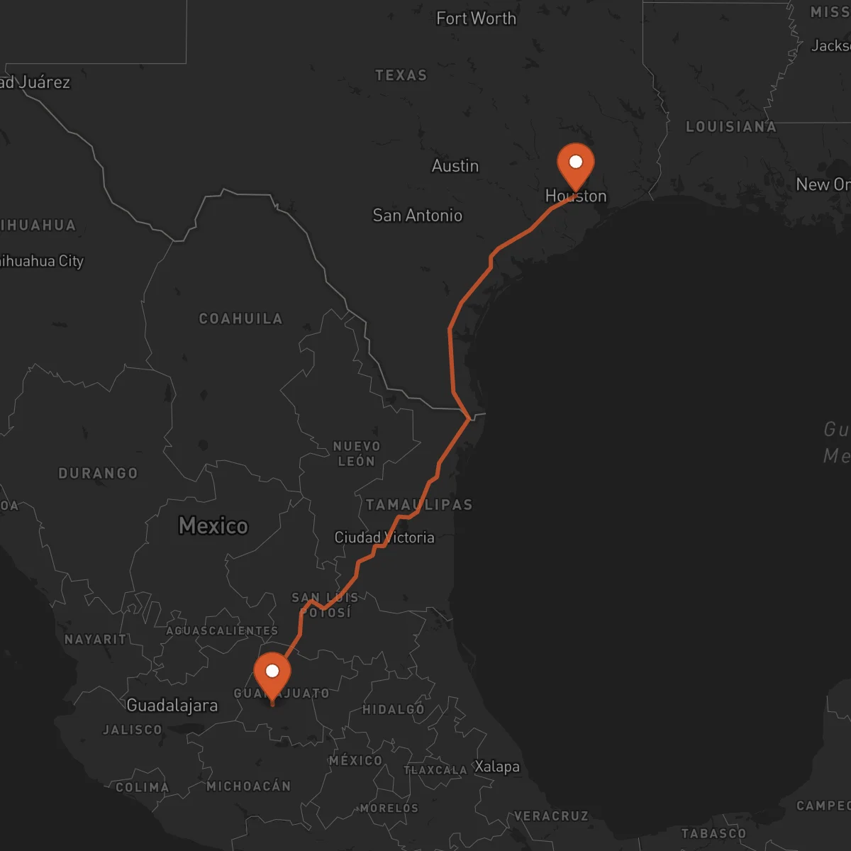 Ruta Irapuato - Houston