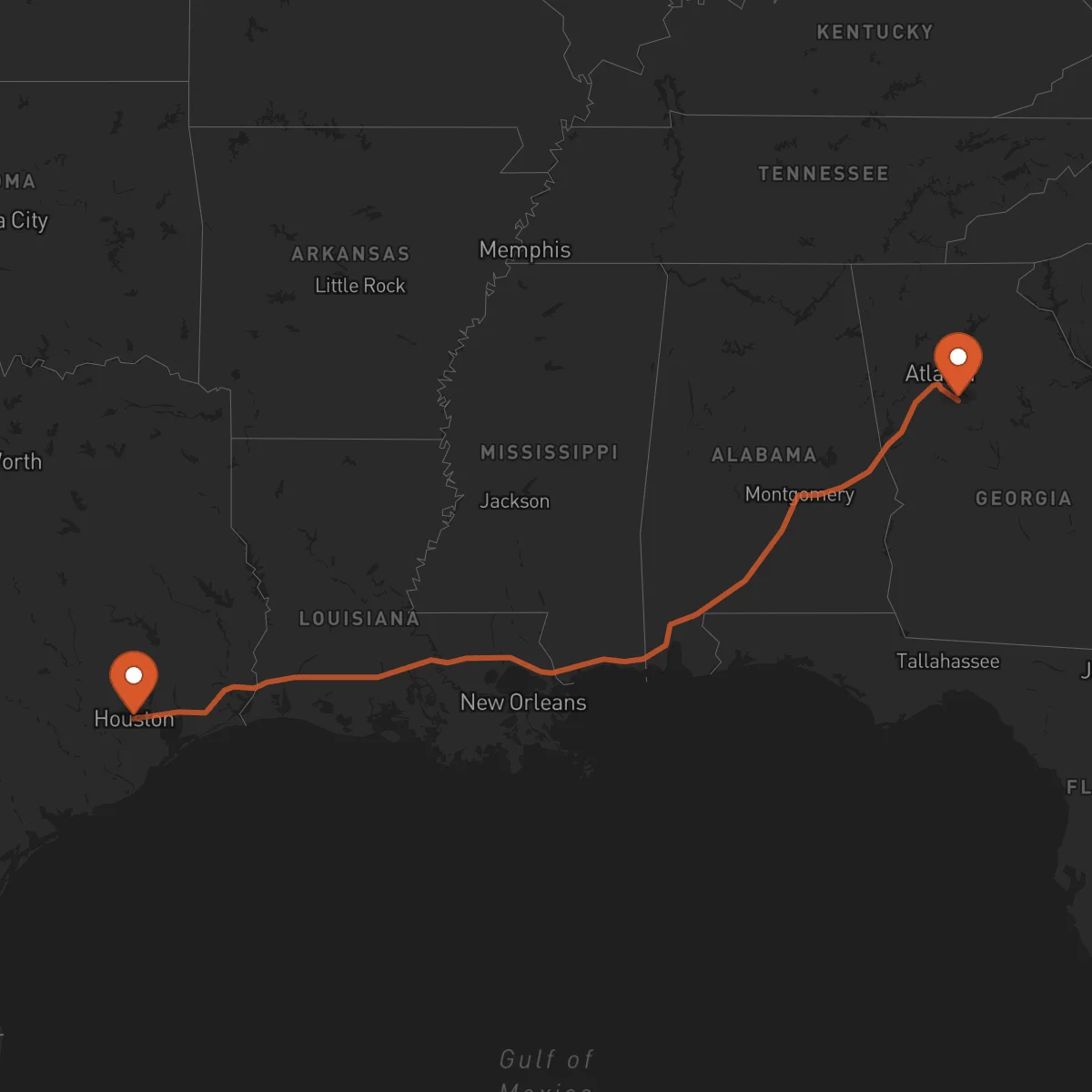Ruta Houston - McDonough