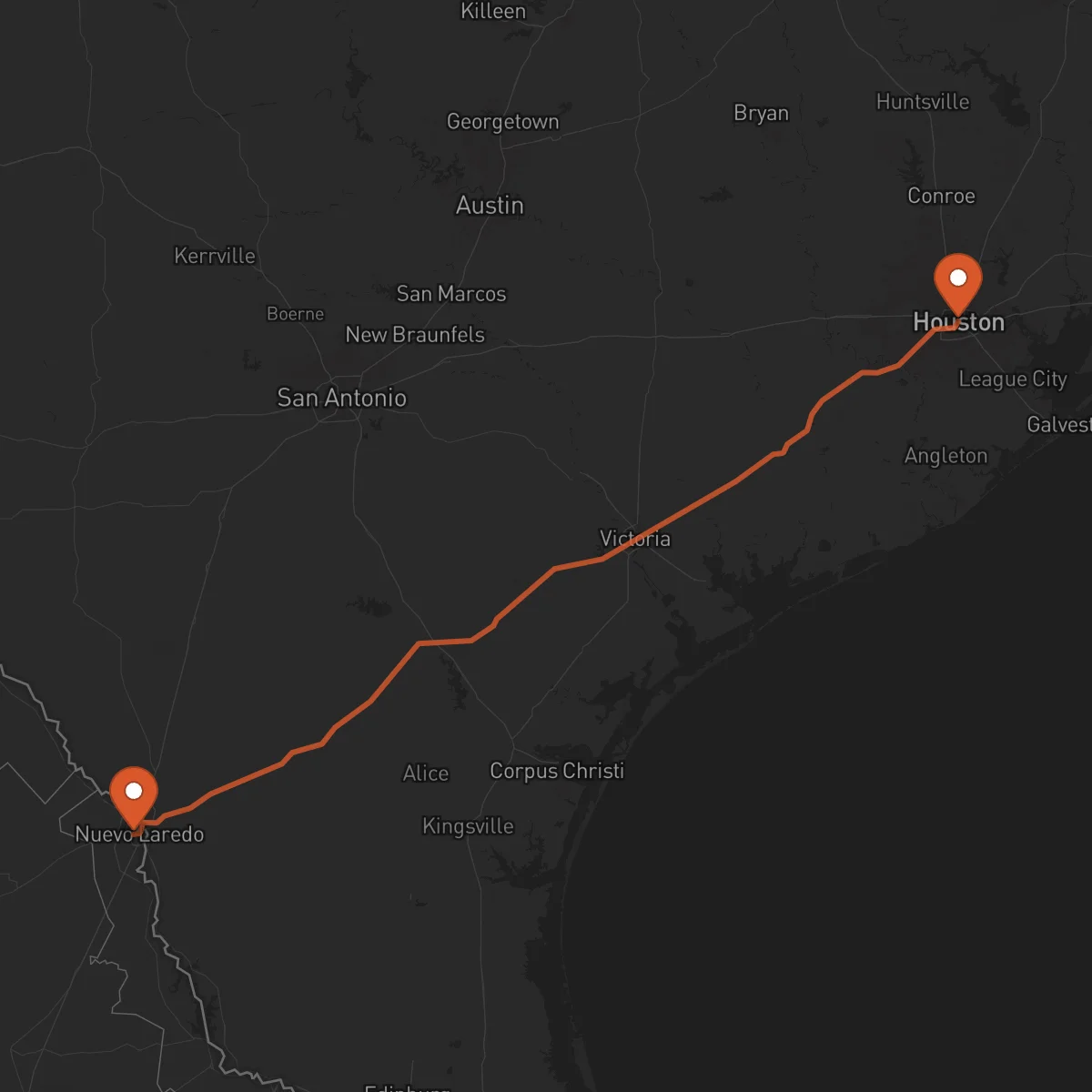 Ruta Houston - Nuevo Laredo