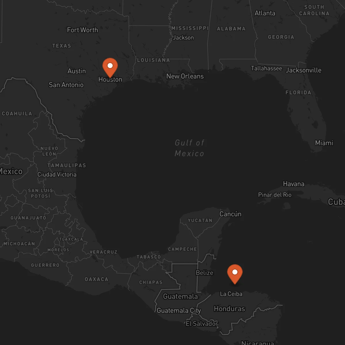 Ruta Houston - Roatán