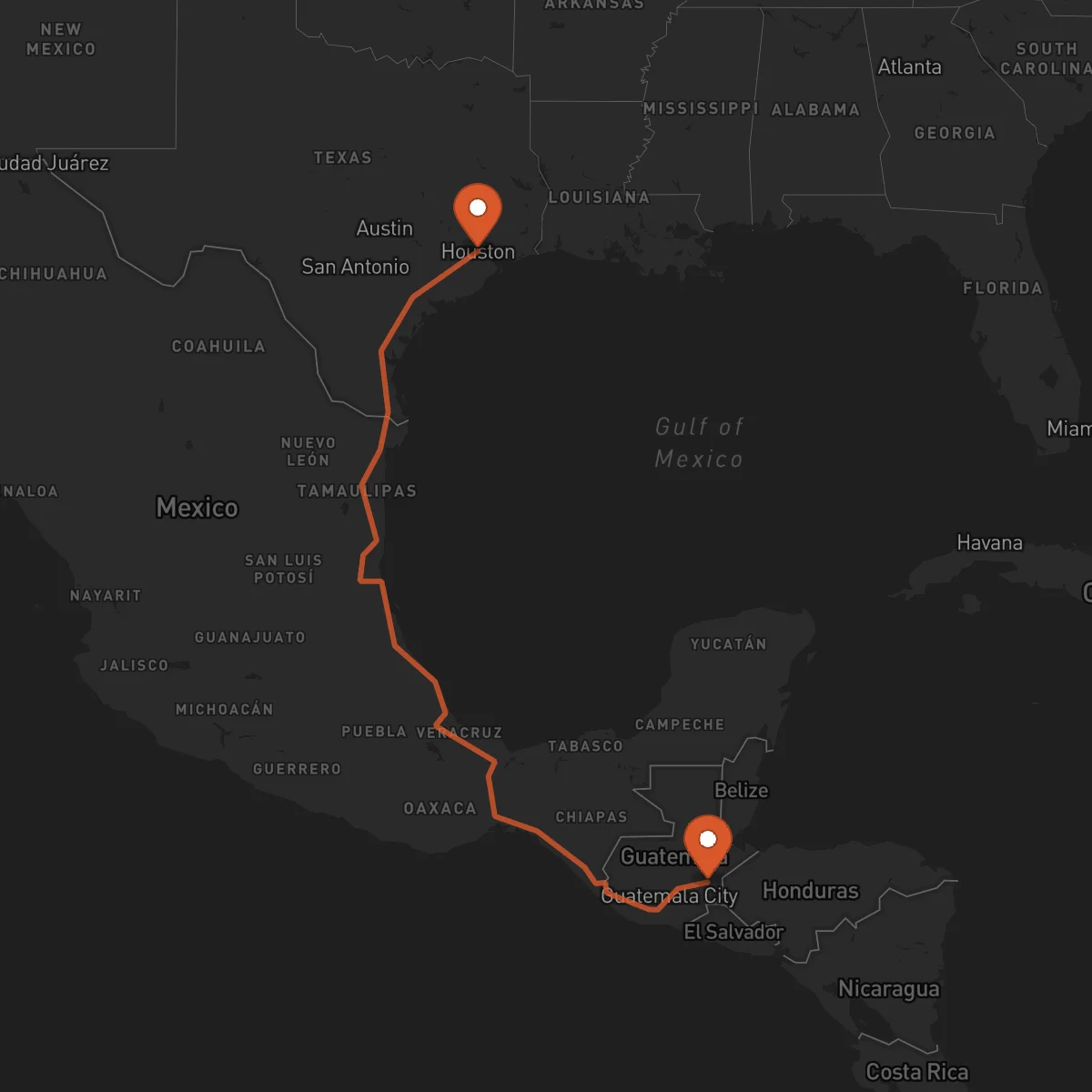 Ruta Zacapa - Houston