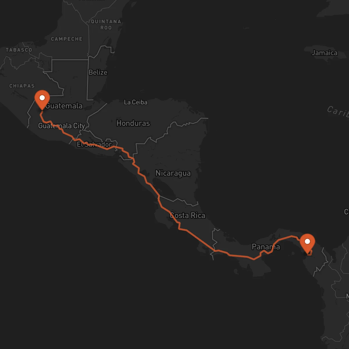 Ruta Huehuetenango - La Palma