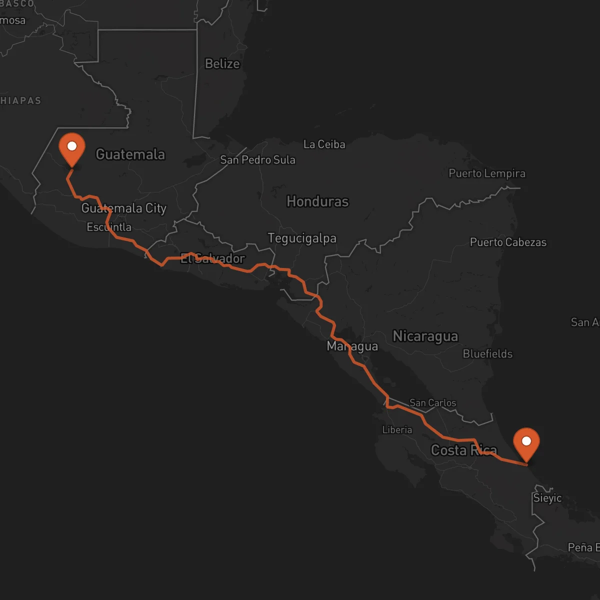Ruta Huehuetenango - Limón