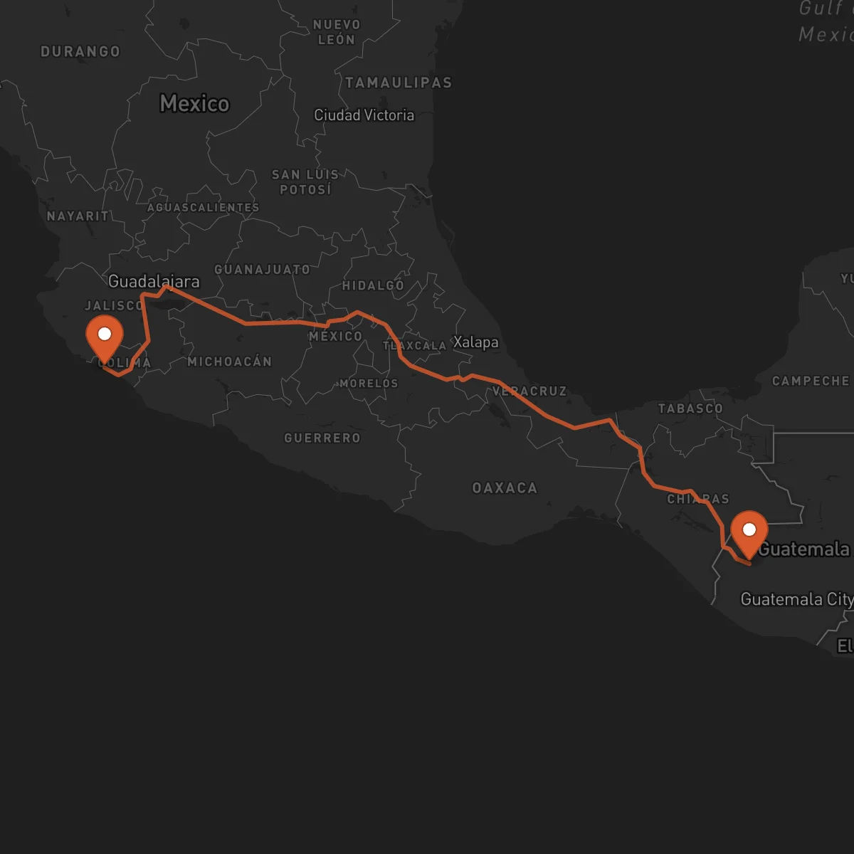 Ruta Huehuetenango - Manzanillo