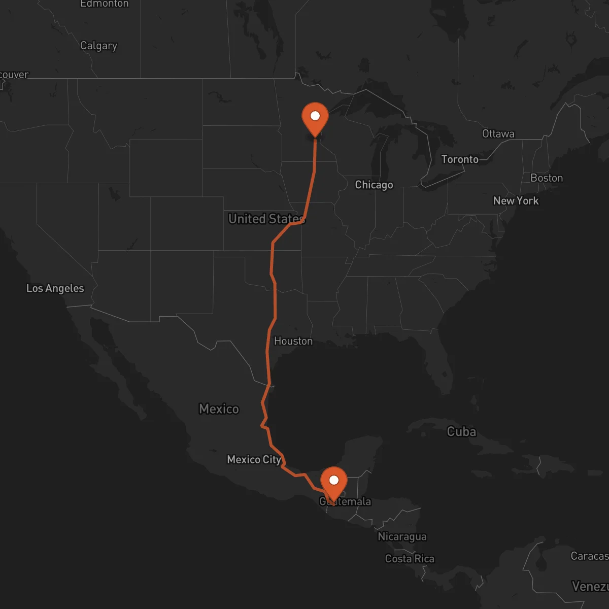 Ruta Huehuetenango - Minneapolis