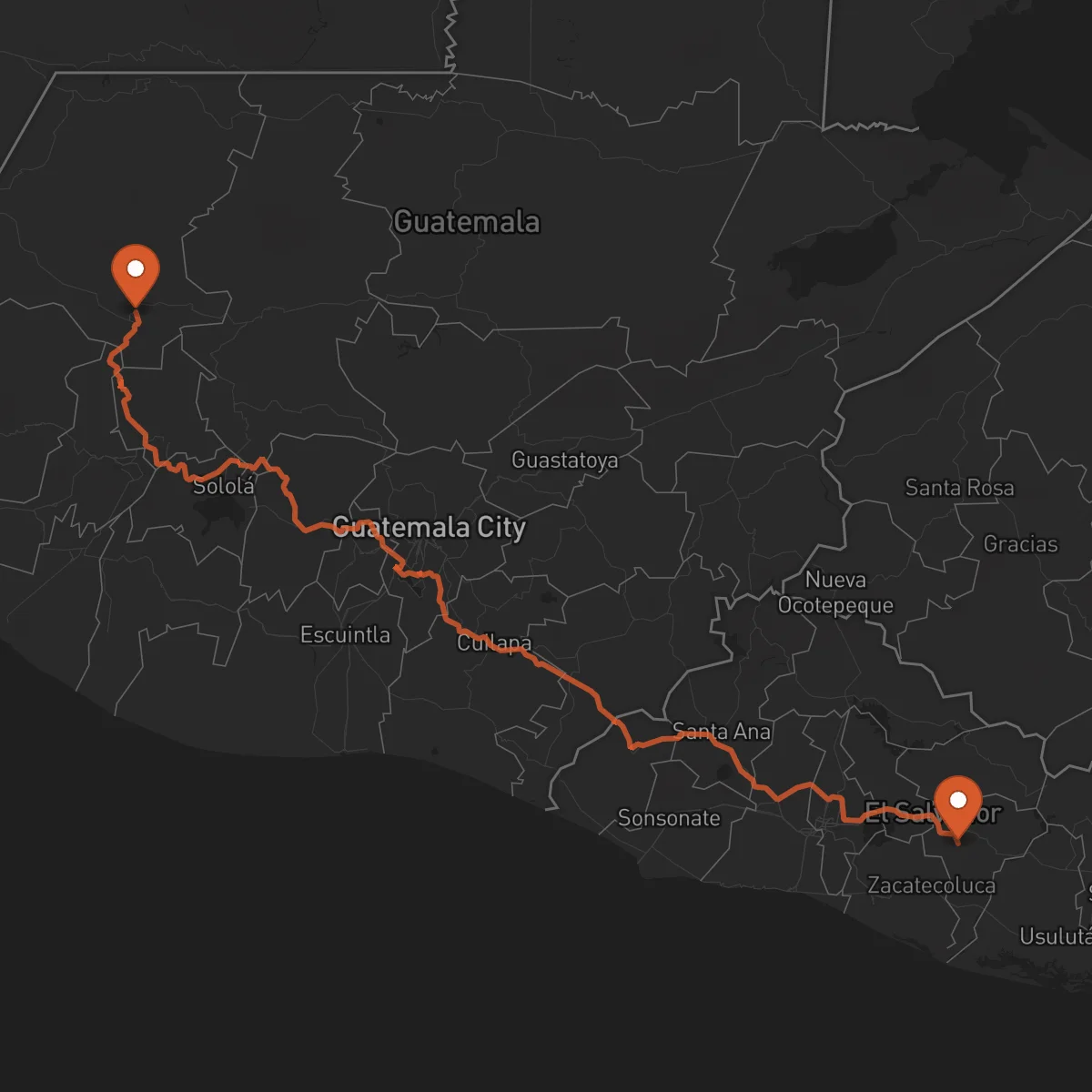 Ruta San Vicente - Huehuetenango