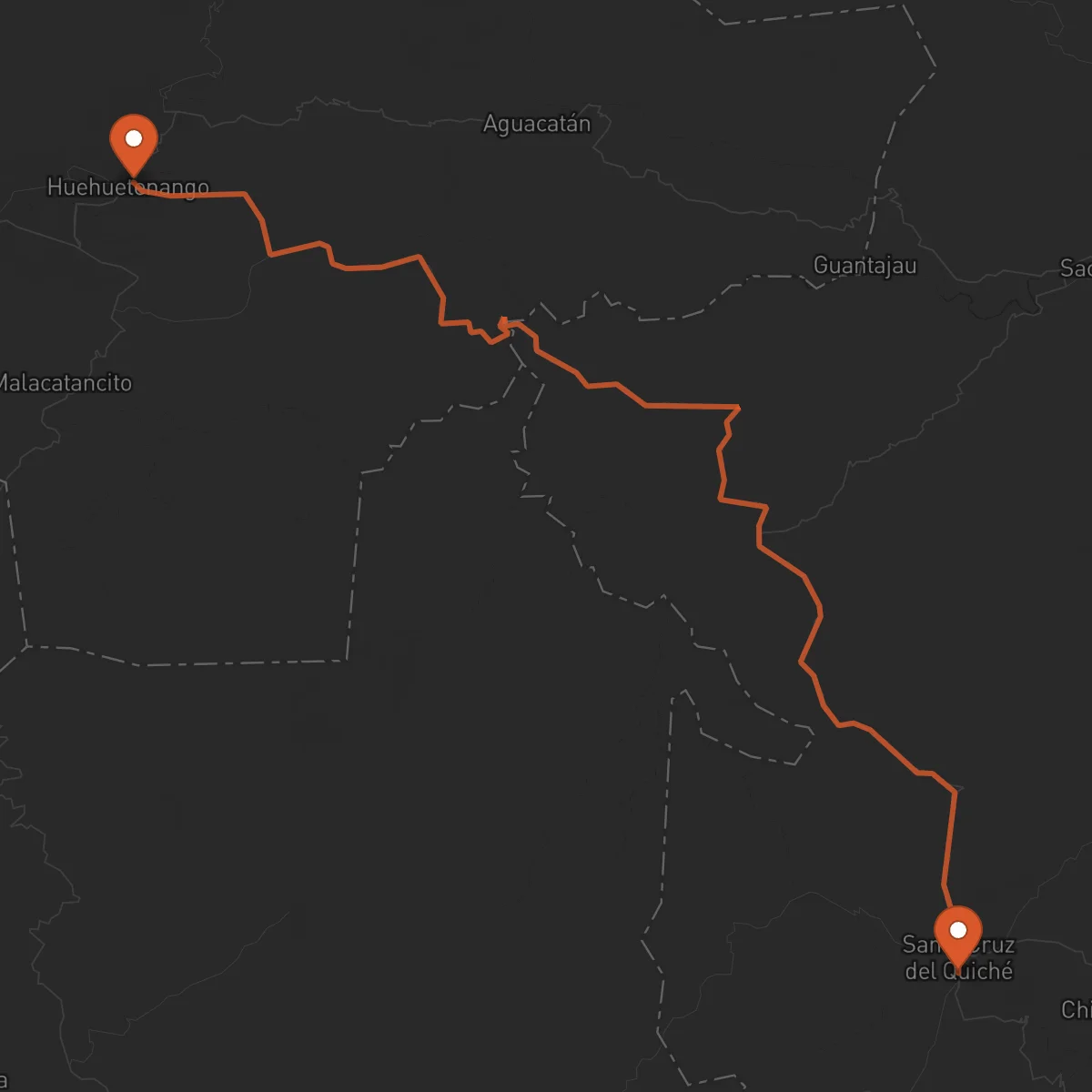 Ruta Huehuetenango - Santa Cruz del Quiché