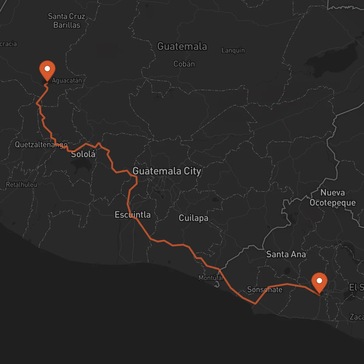 Ruta Santa Tecla - Huehuetenango