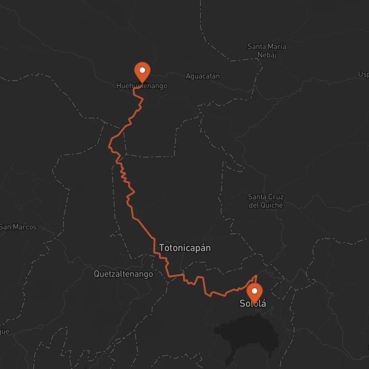 Ruta Huehuetenango - Sololá