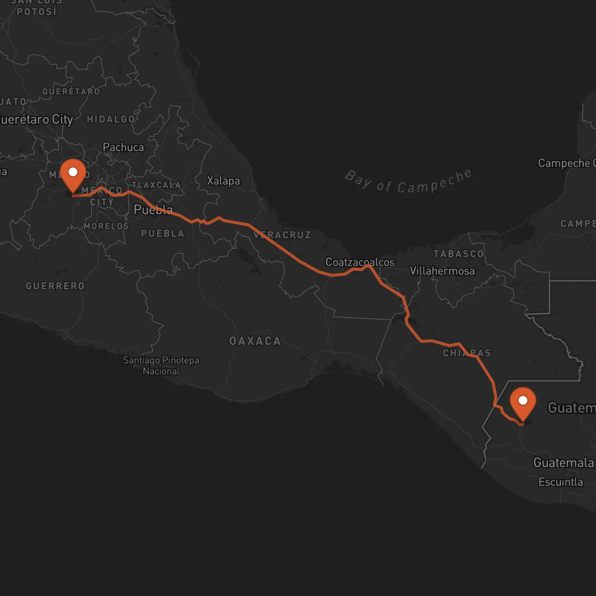 Ruta Huehuetenango - Toluca