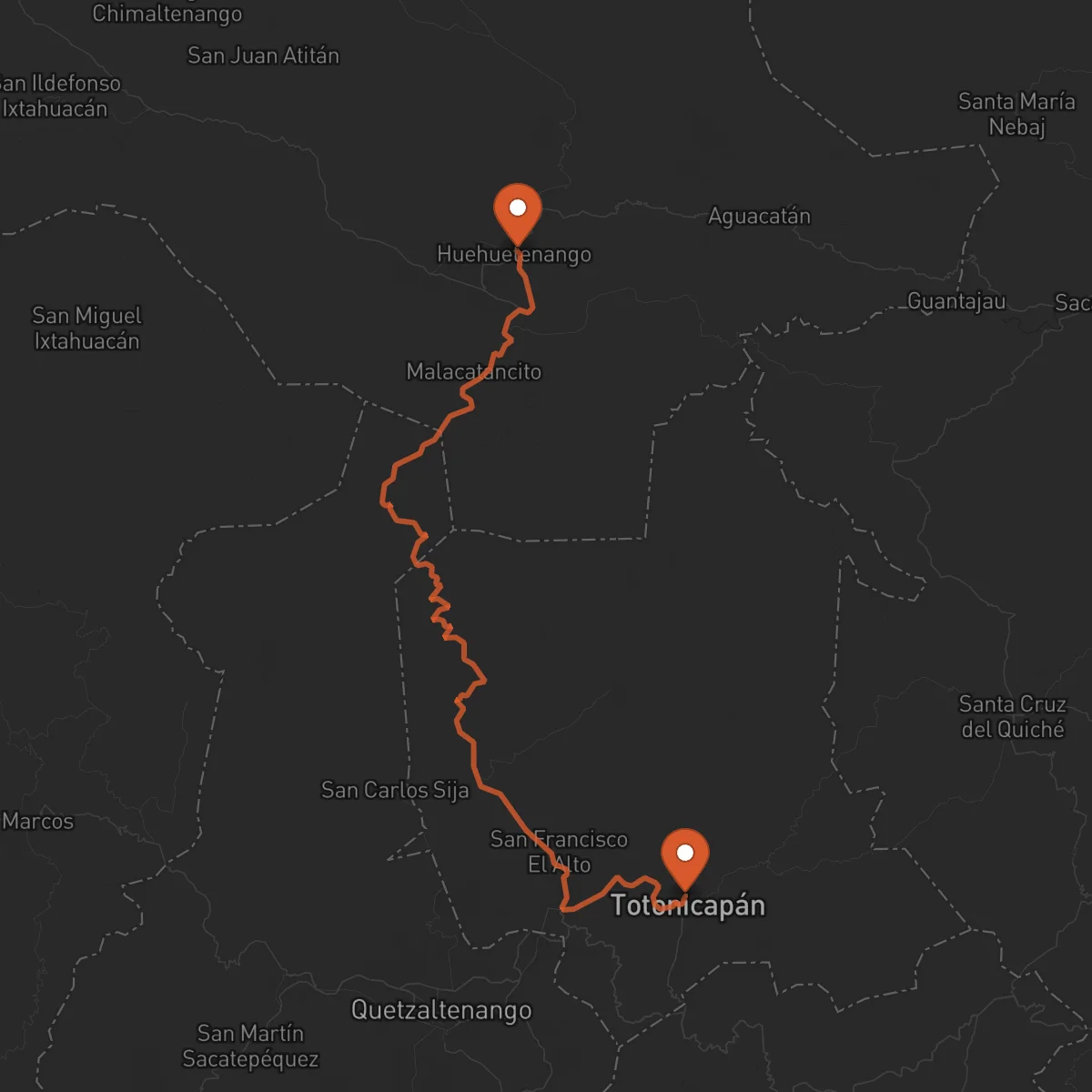 Ruta Huehuetenango - Totonicapán