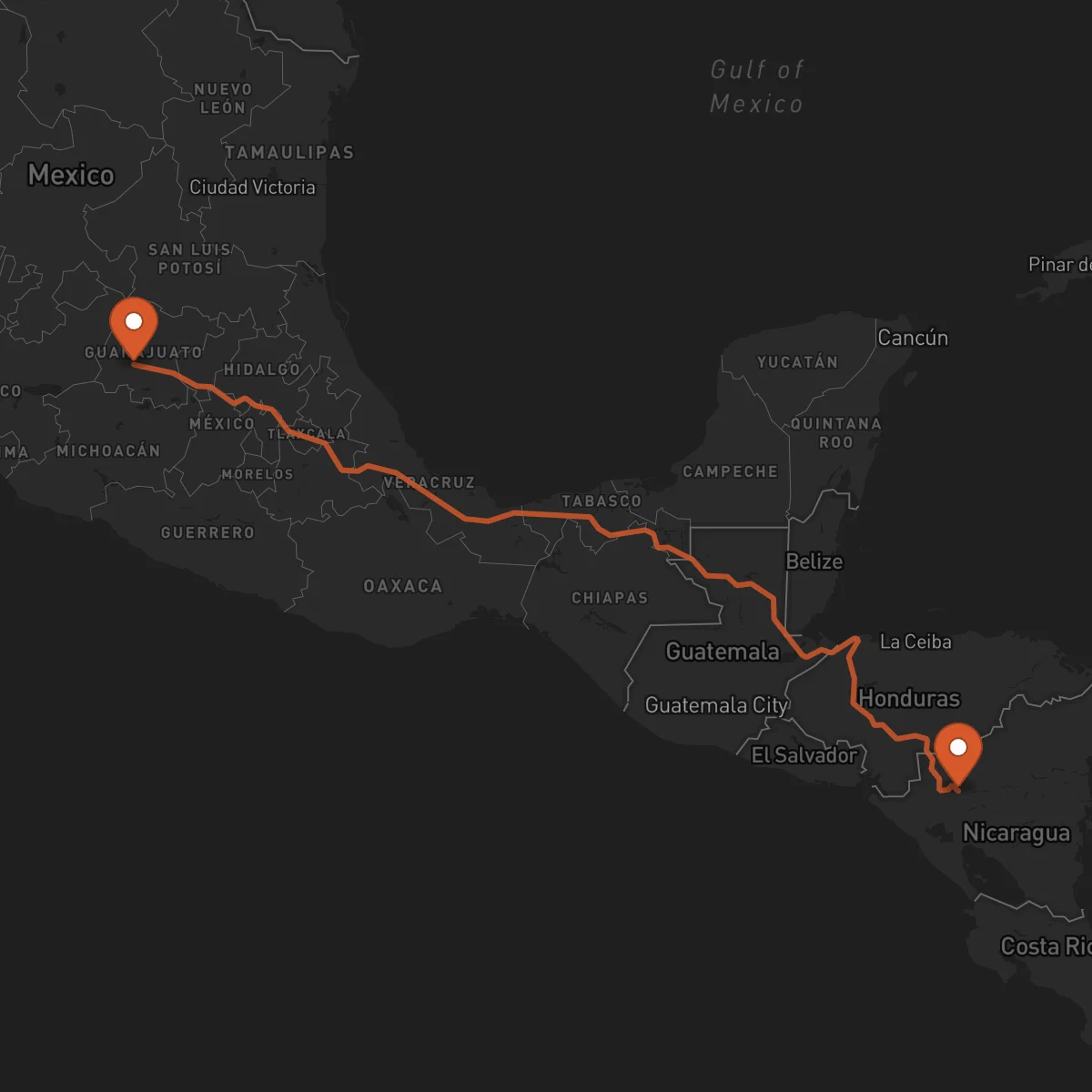 Ruta Jinotega - Irapuato