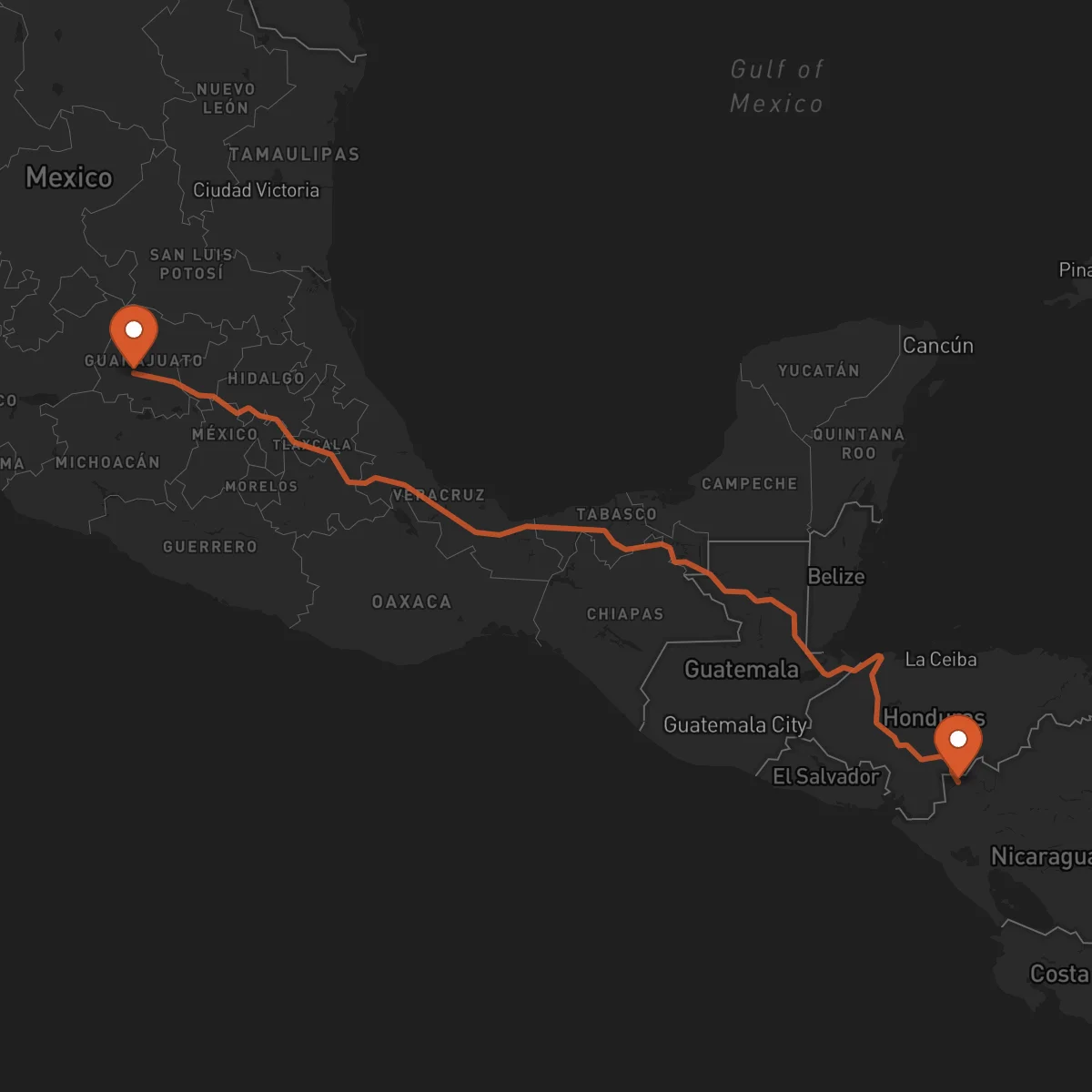 Ruta Ocotal - Irapuato
