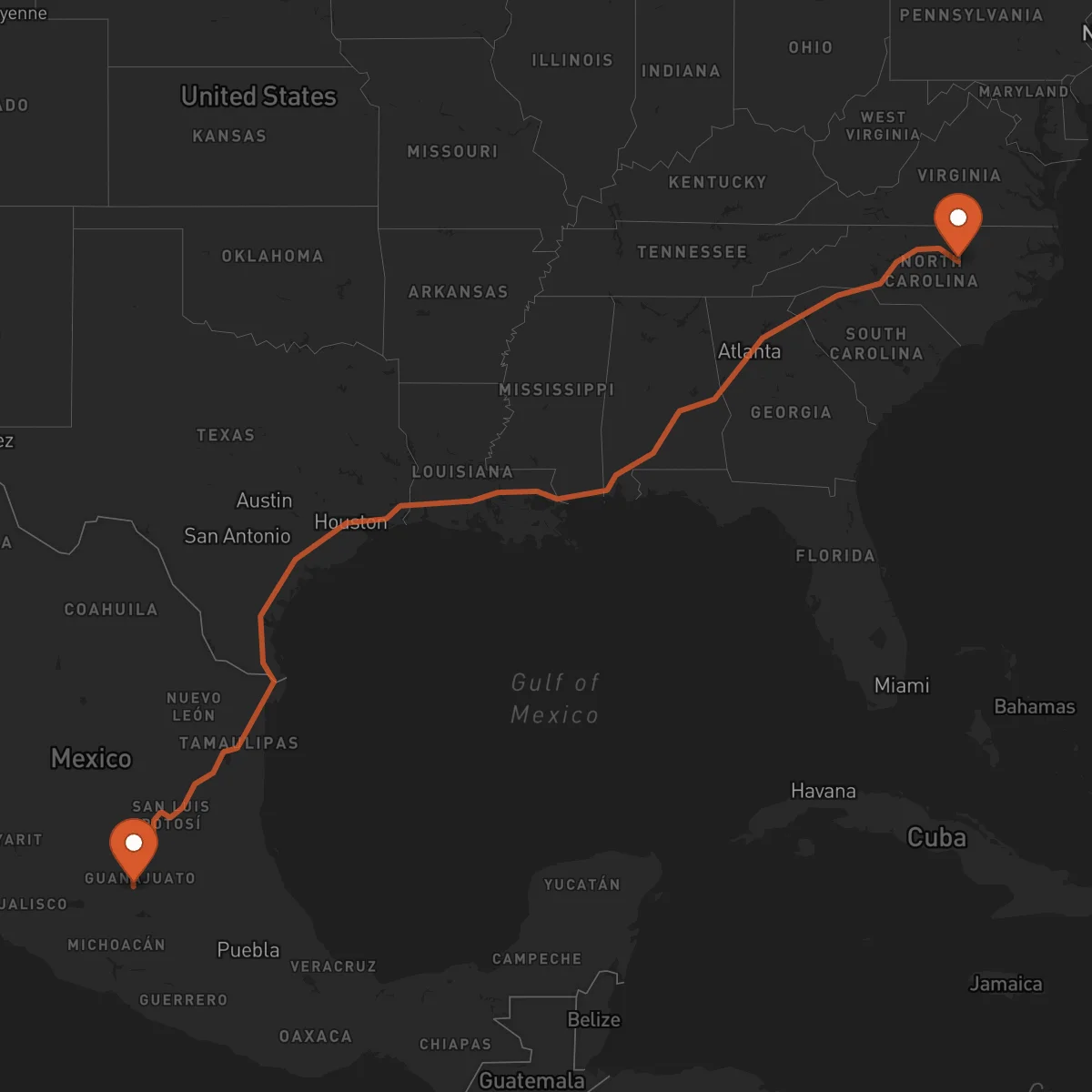 Ruta Raleigh - Irapuato