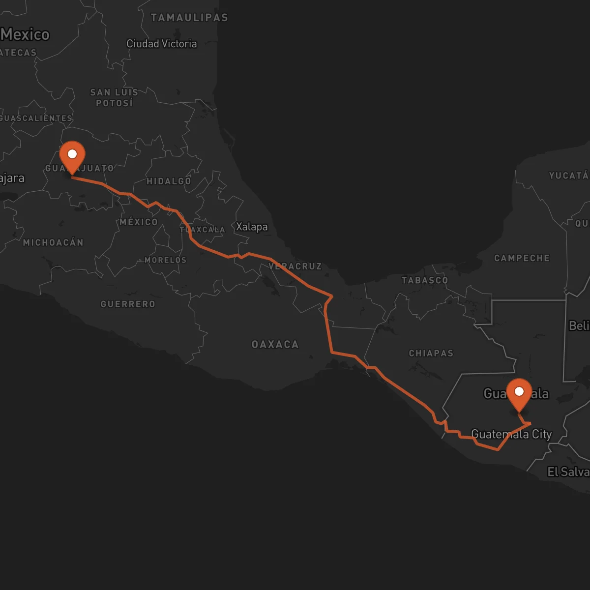Ruta Salamá - Irapuato
