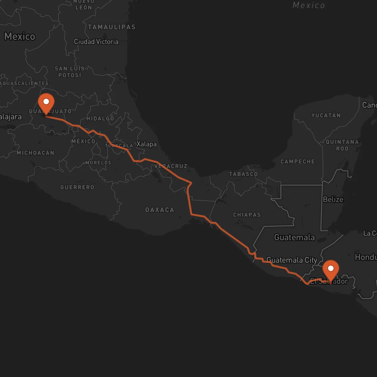 Ruta San Vicente - Irapuato