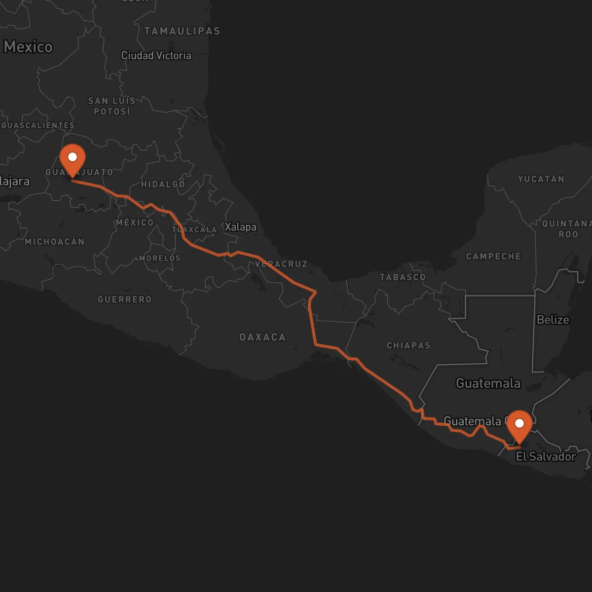 Ruta Irapuato - Santa Ana