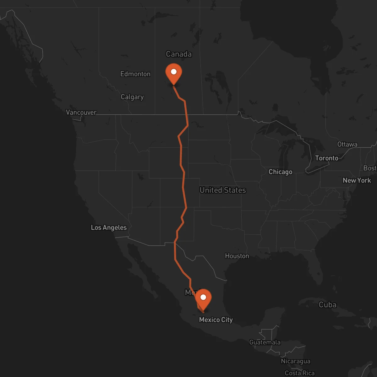 Ruta Saskatoon - Irapuato