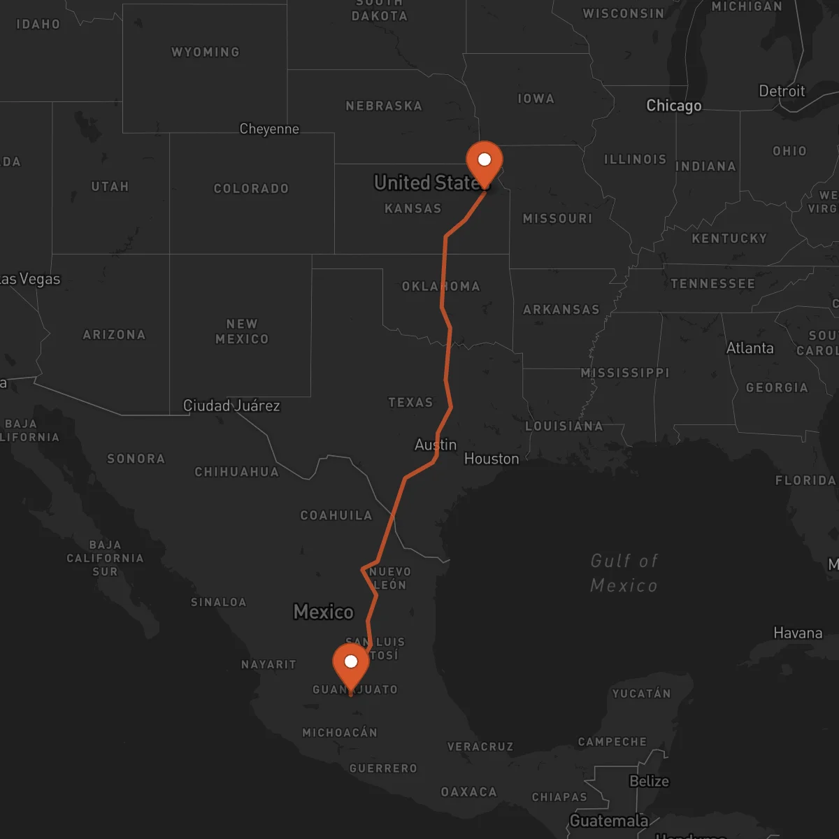 Ruta Irapuato - Topeka