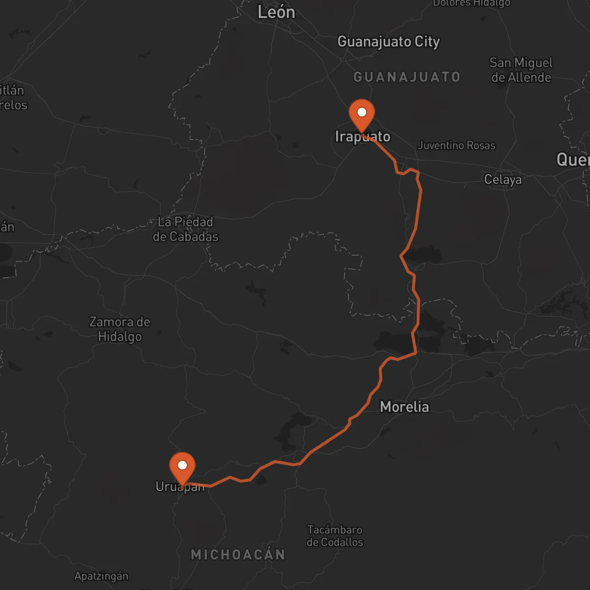 Ruta Uruapan - Irapuato
